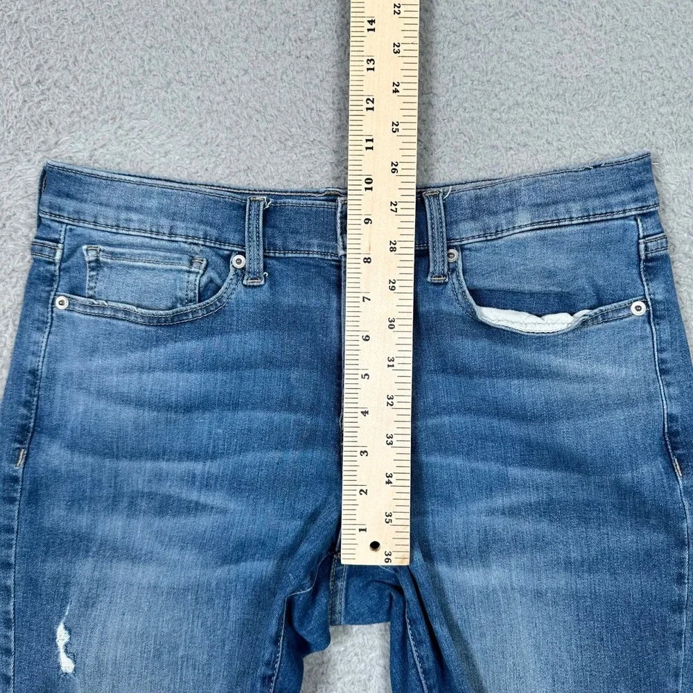Lucky Brand Sweet Straight leg‎ Distressed Blue Jeans Womens 10/30 Medium Wash